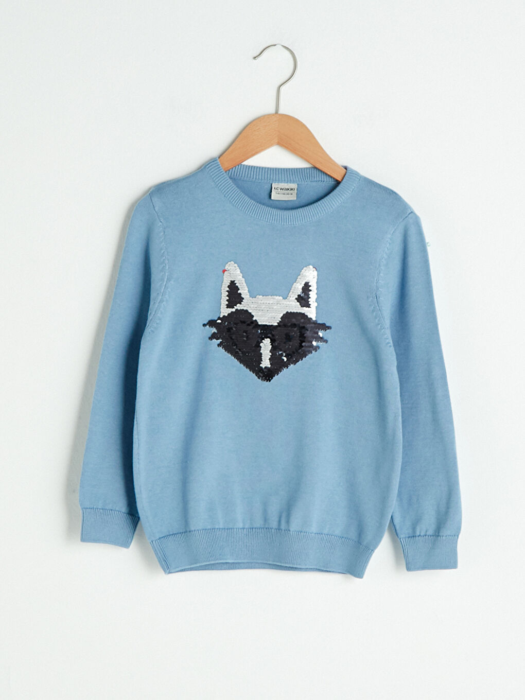 Екі жақты жылтыр дөңгелек жағалы ұлдарға арналған жұқа трикотаж жемпір-1