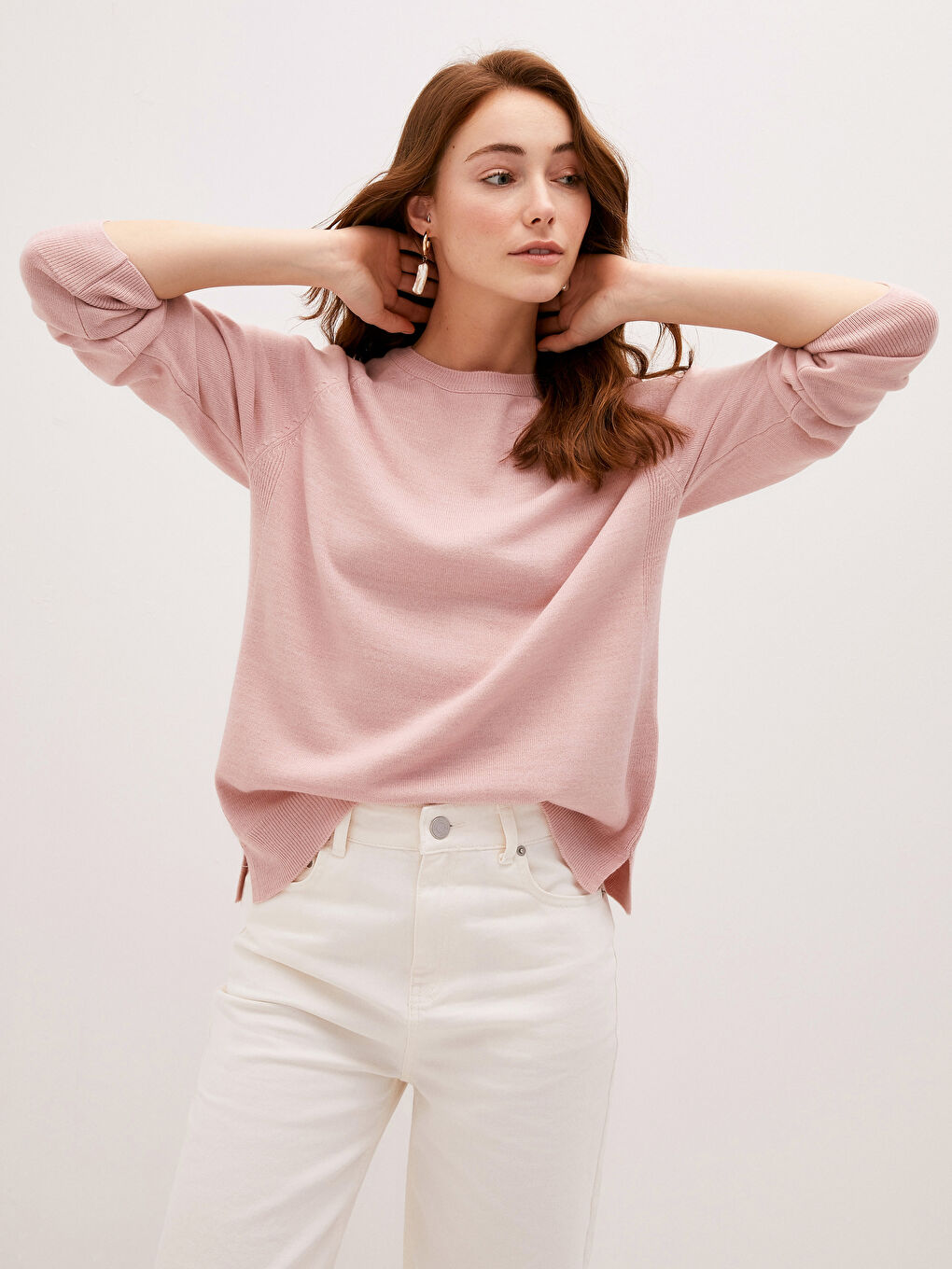 Crew Neck Regular Long Sleeve Women's Tricot Jumper