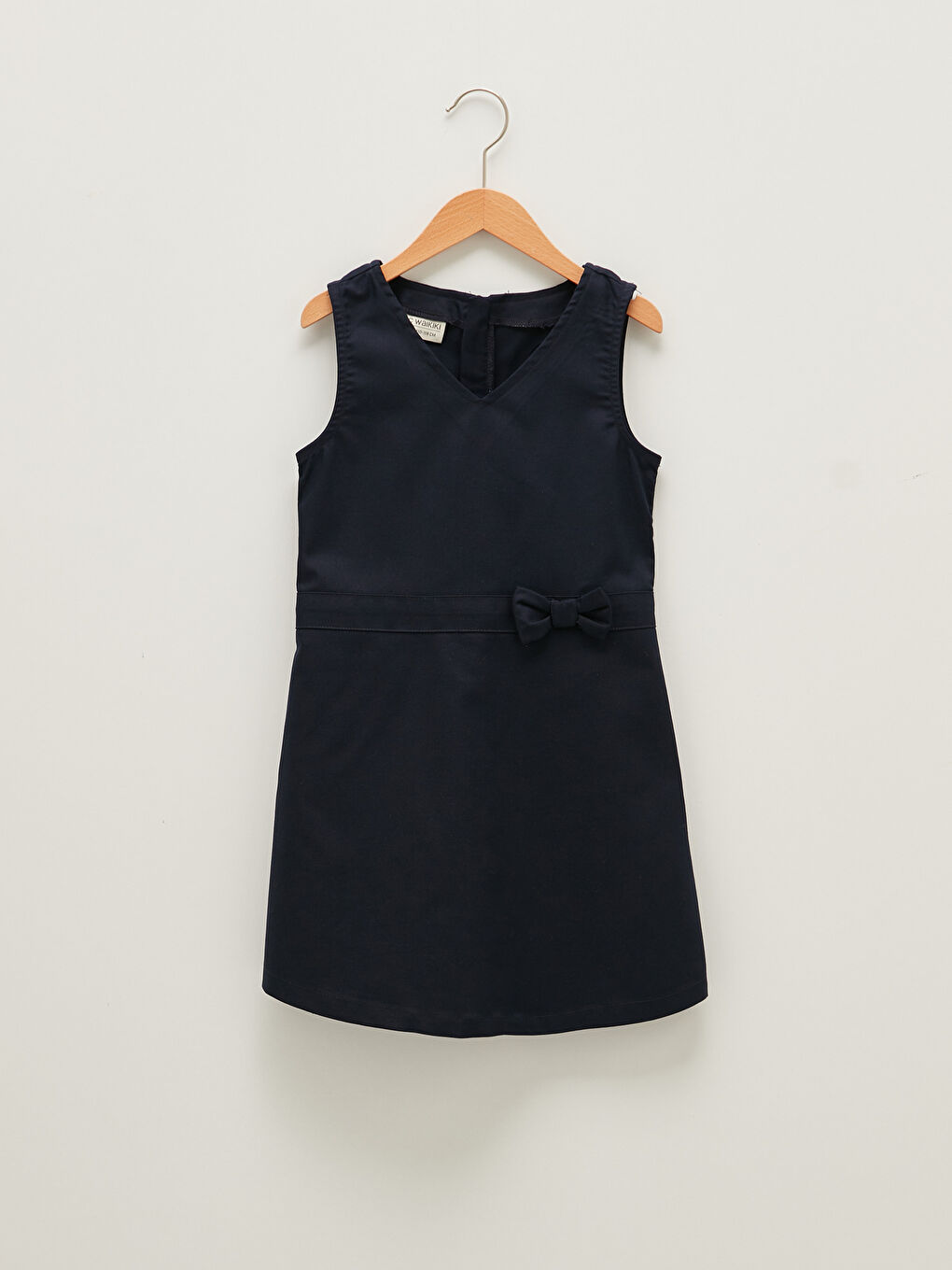 LCW Kids V Neck Basic Girls' Dress -W11800Z4-HRC