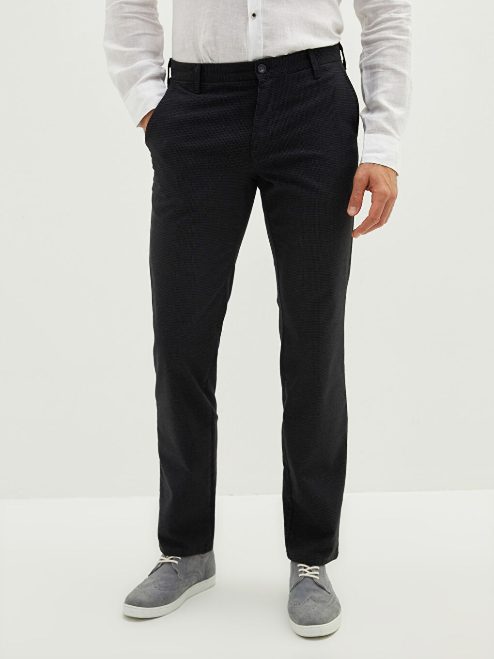 Straight Fit Men's Trousers-3