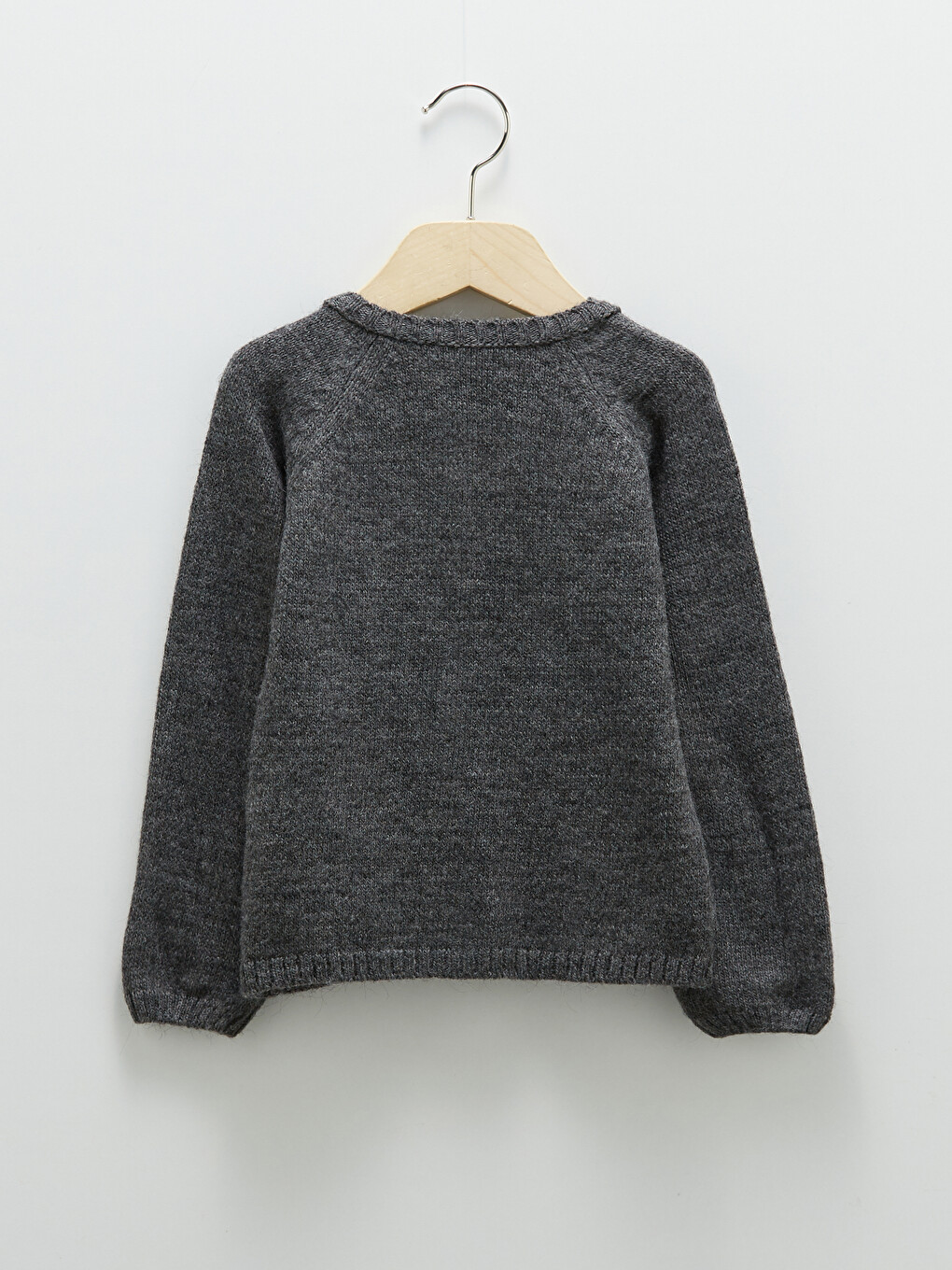 Crew Neck Long Sleeve Baby Girl Knitwear Cardigan-1