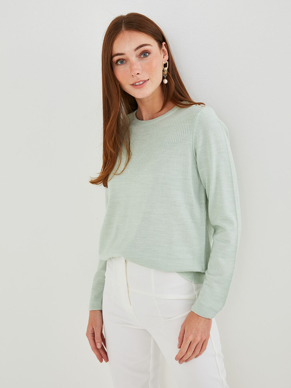Žena ZELENA Džemper 