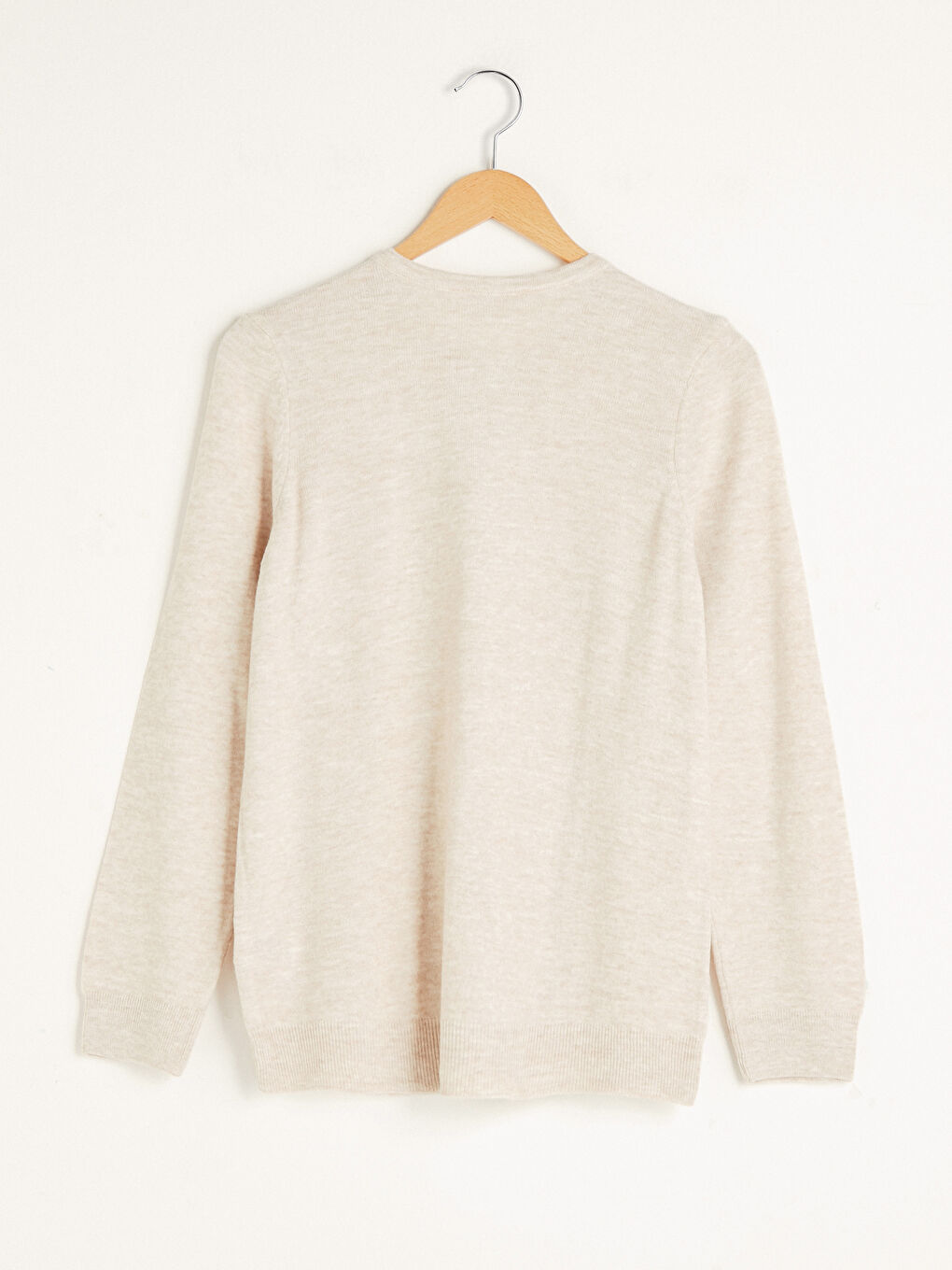 Кардиган из трикотажа с длинным рукавом и круглым вырезом, узорчатый, для женщин-5