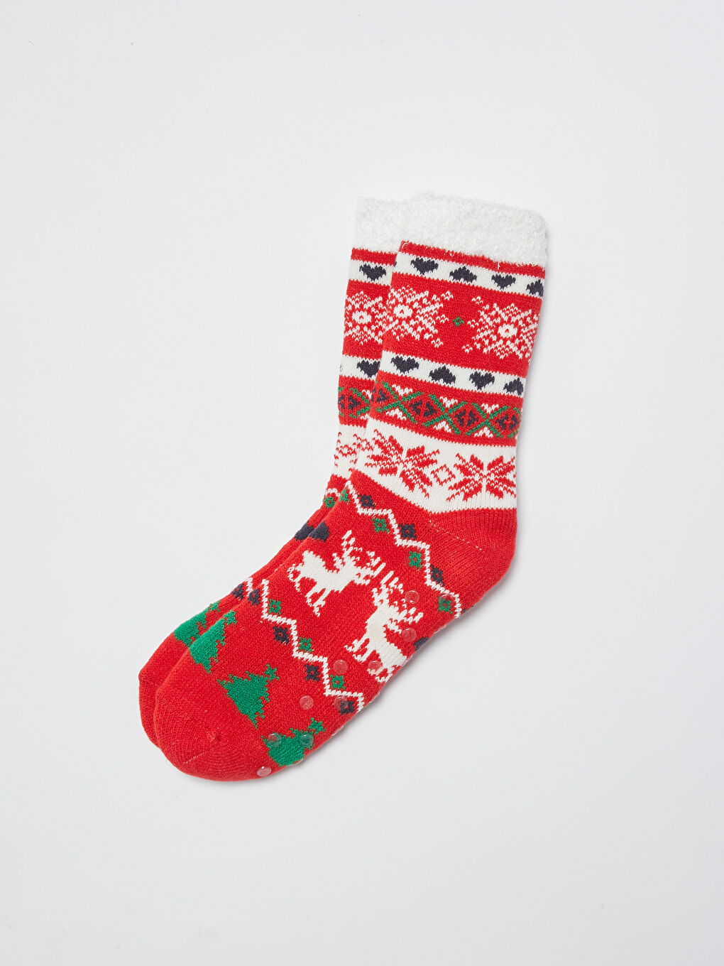 LCW DREAM Weihnachtliche Damen Home Socken mit Rutschfester Sohle -W11988Z8-HNK