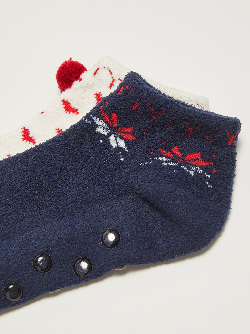 New Year Themed Non-Slip Sole Women's Home Socks 2-Pack-1