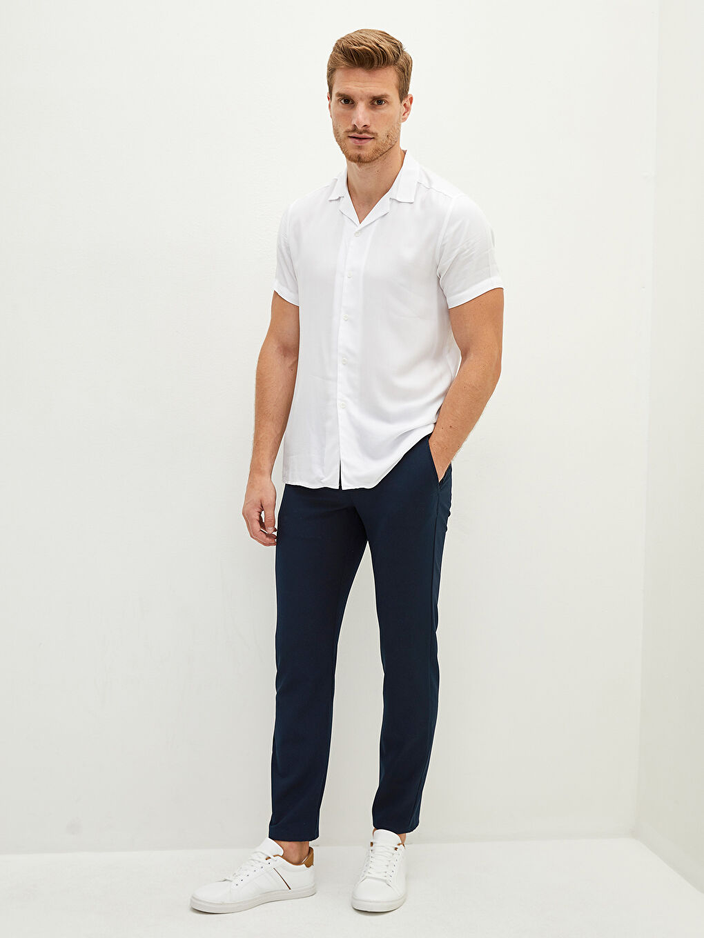 SOUTHBLUE Lacivert Slim Fit Armürlü Erkek Pantolon - 2