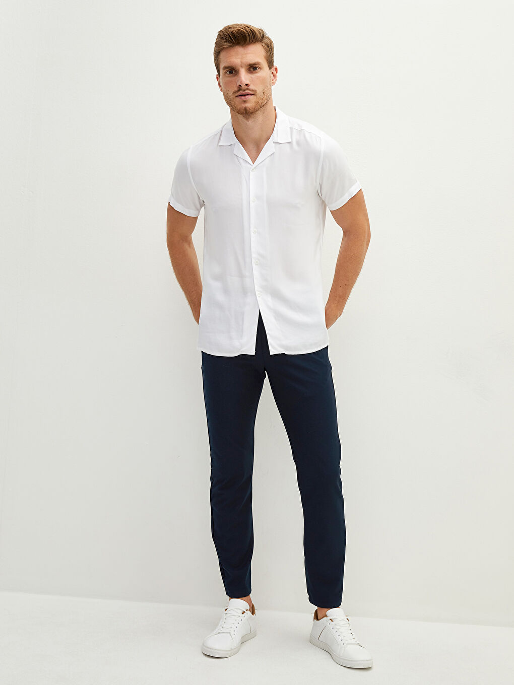 SOUTHBLUE Lacivert Slim Fit Armürlü Erkek Pantolon - 1