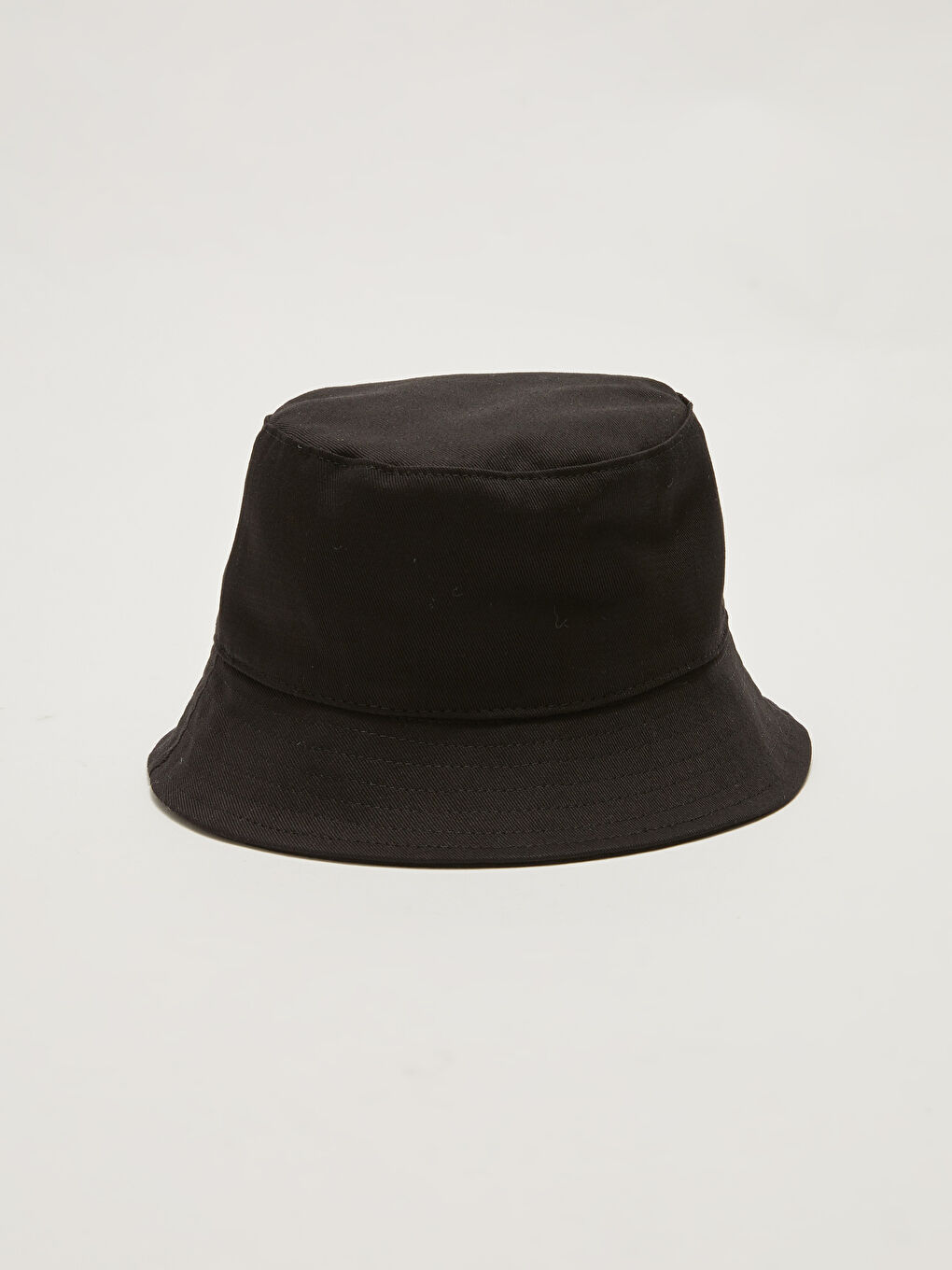 Siyah Düz Erkek Bucket Şapka-2