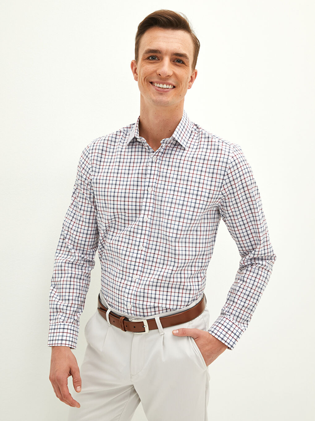 کراس ئاسایی قۆڵ درێژ چوارخانە پێڵاوی ئۆکسفۆرد بۆ پیاوان-1