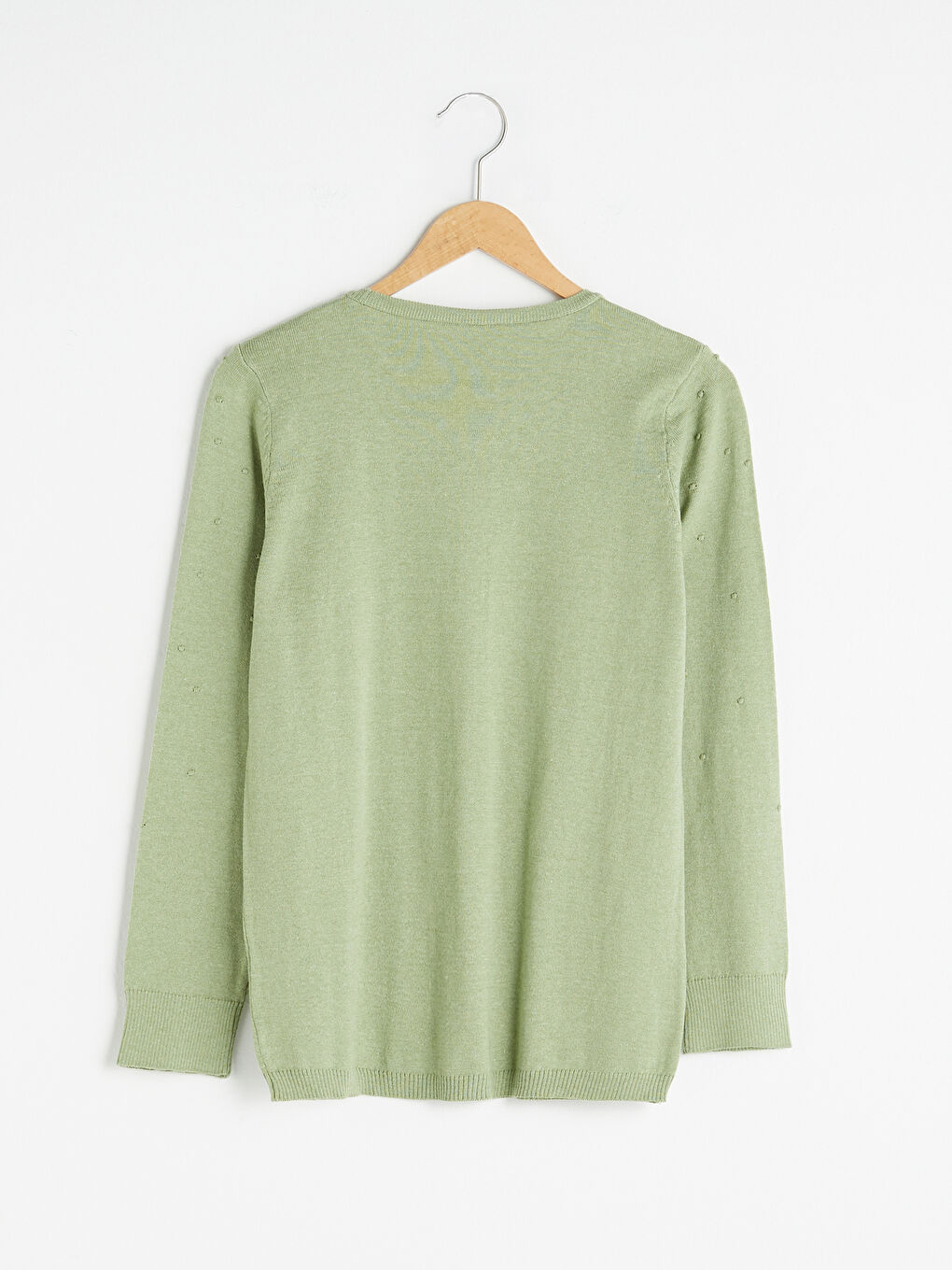 Pull-over en Tricot à Pois pour Femmes Col Rond-6