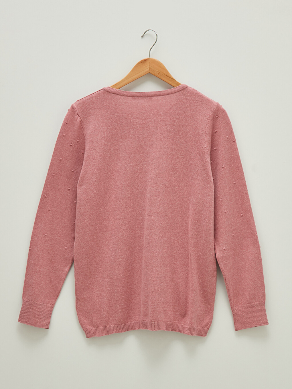 Crew Neck Polka Dot Women's Knitwear Sweater-5
