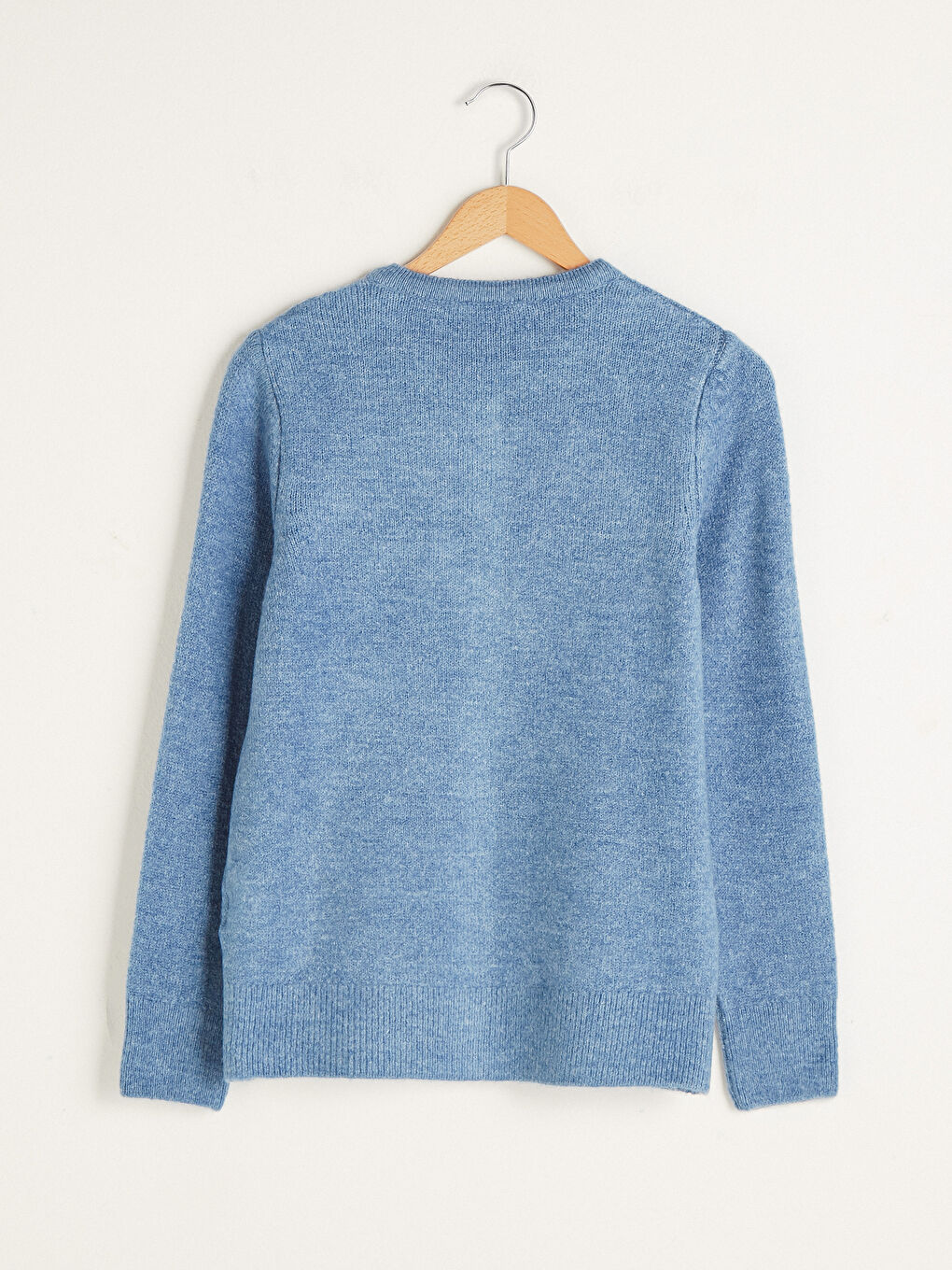 Cardigan en Tricot à Col Rond Fermeture Droite à Boutons Manches Longues pour Femmes-5