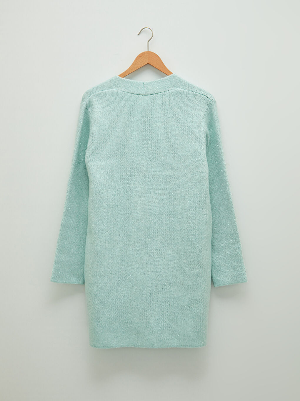 Кардиган трикотажний з V-подібним вирізом, прямий, довгий рукав для жінок-7