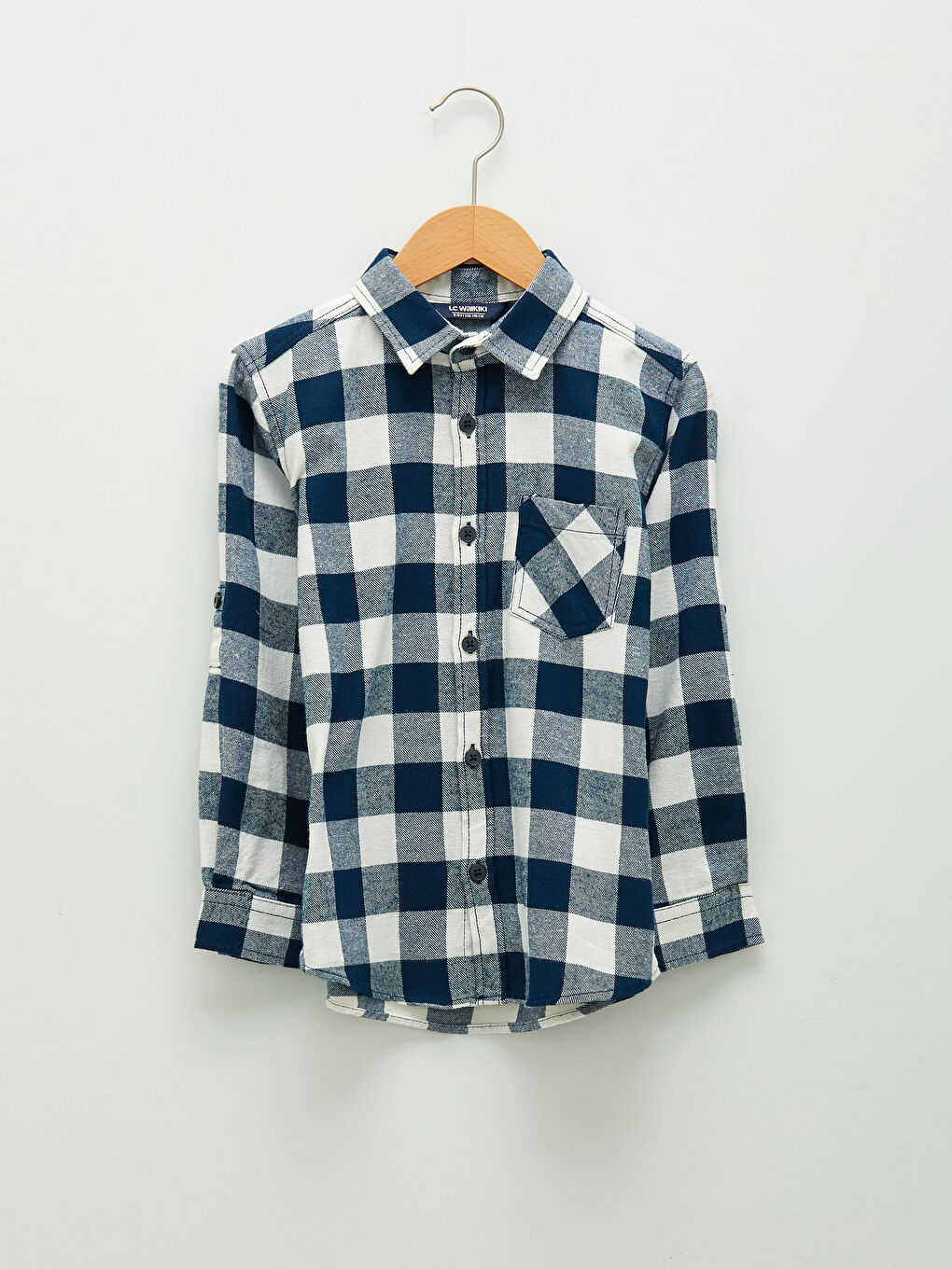 Plaid Long Sleeve Boy Lumberjack Shirt-4