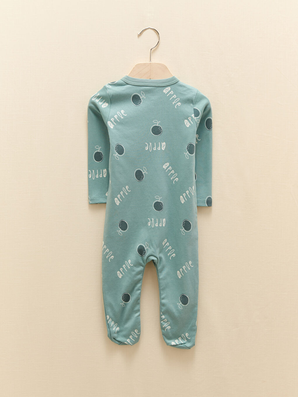 V Neck Long Sleeve Printed Baby Girl Jumpsuit 2 Pieces-5