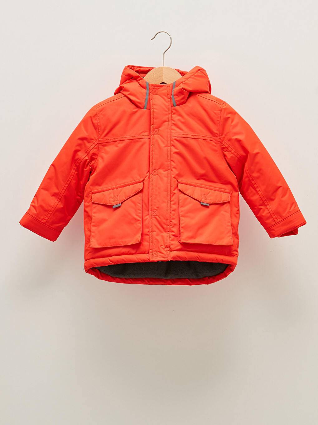 Manteau Basique À Capuche Et Manches Longues Pour Bébé Garçon