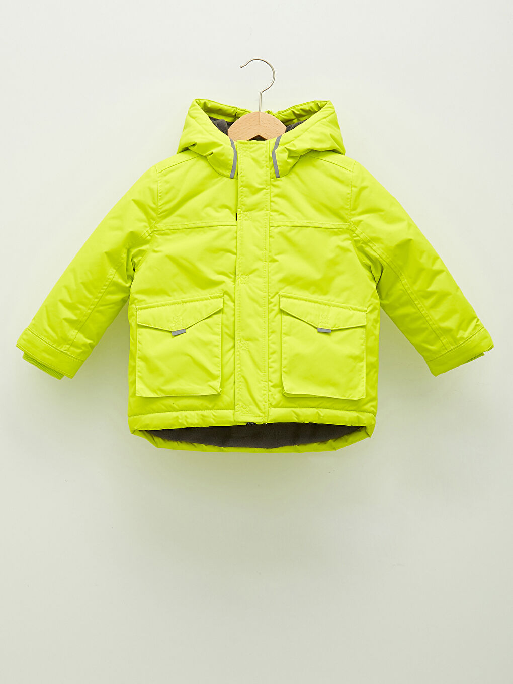 Manteau Basique À Capuche Et Manches Longues Pour Bébé Garçon