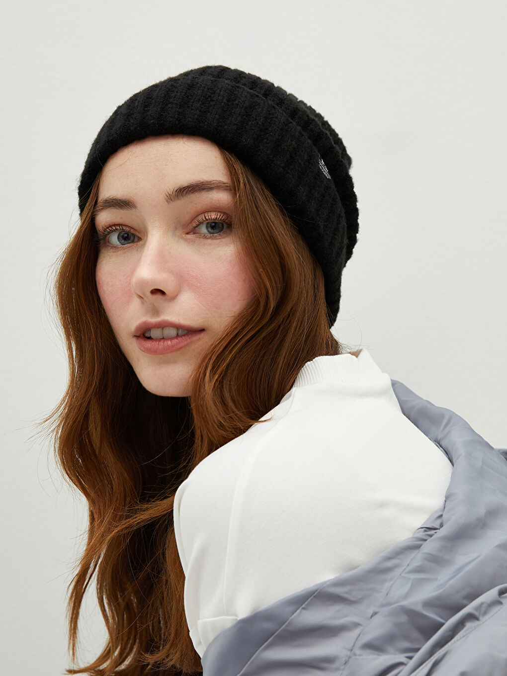 Label Printed Women's Tricot Beret
