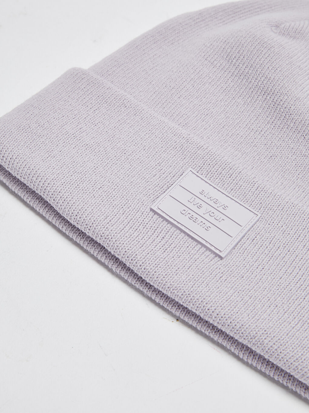 Label Printed Women's Tricot Beret-1