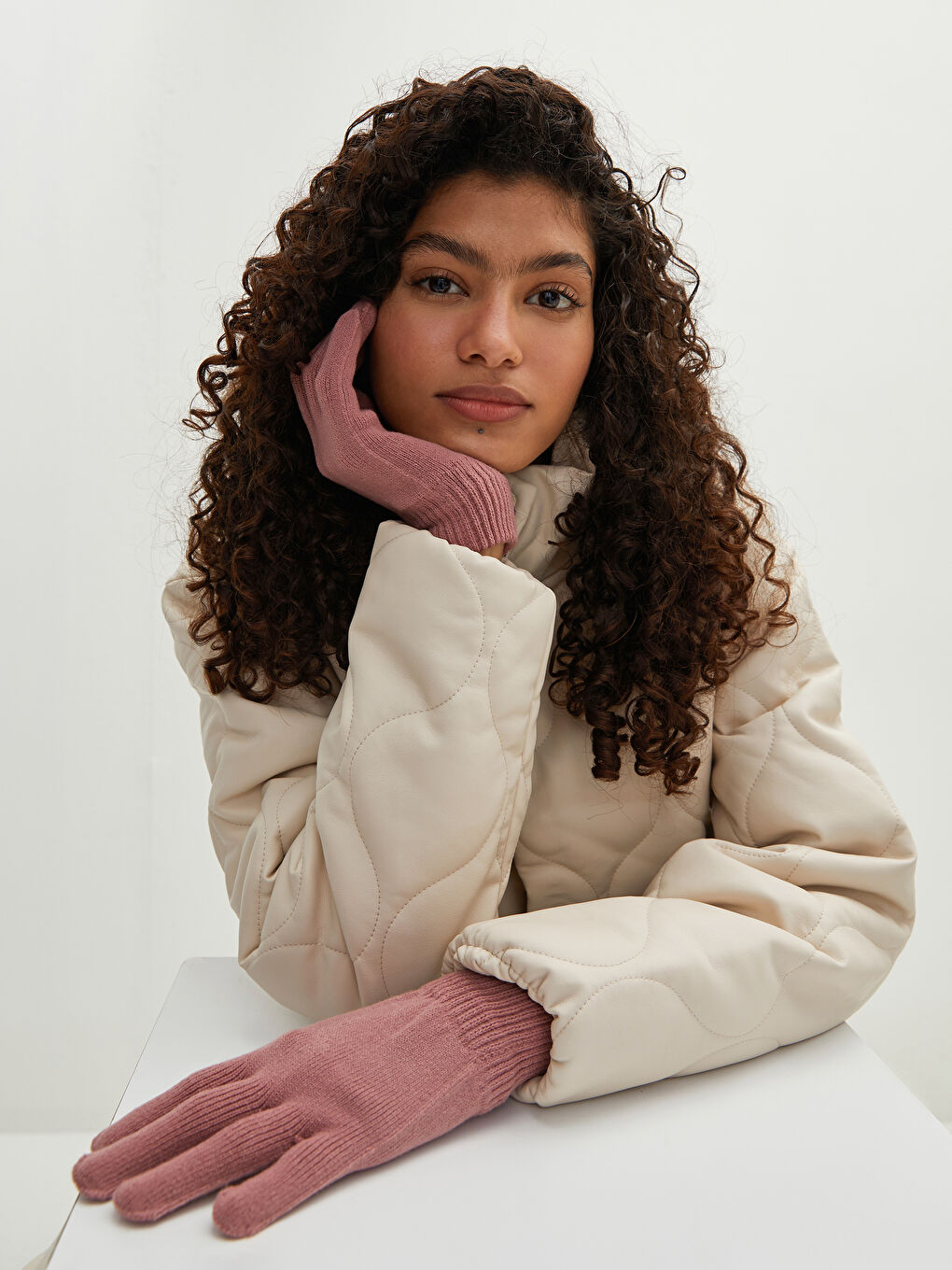 Women Knitwear Gloves -W12107Z8-RQ9