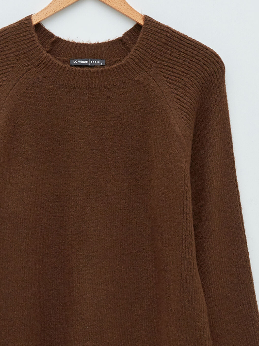 Crew Neck Plain Long Sleeve Women's Knitwear Sweater-8