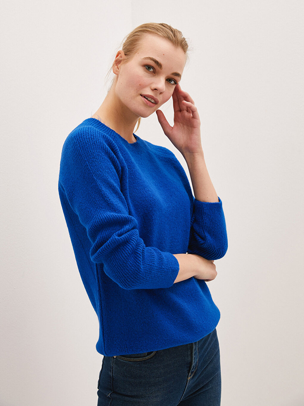 әйелдерге арналған трикотаж жемпір-1