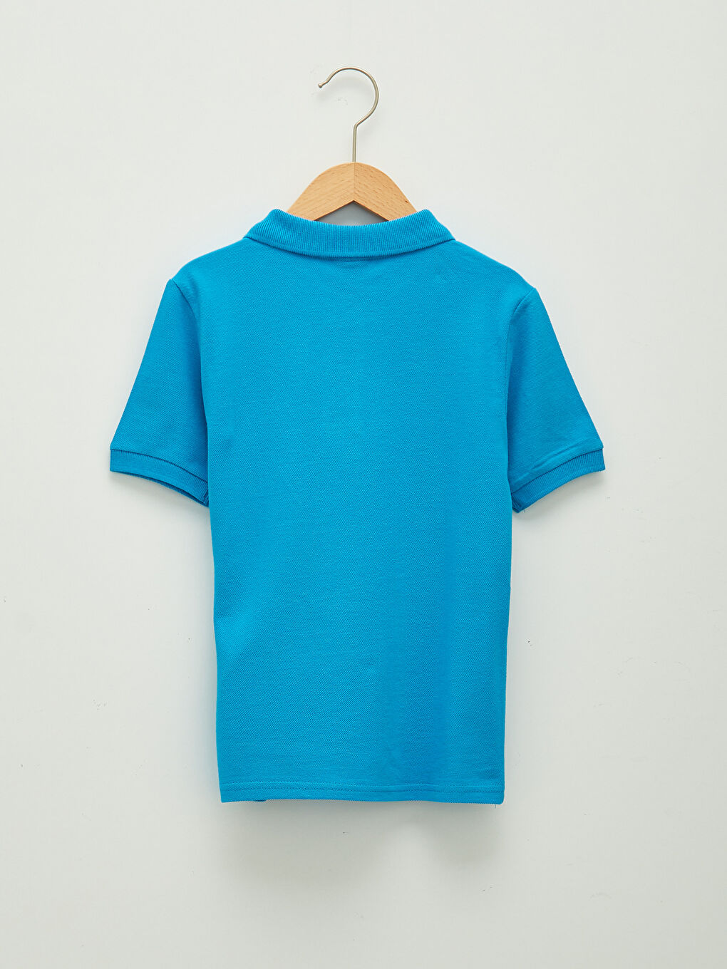 Polo Neck Basic Short Sleeve Boys' T-Shirt-1