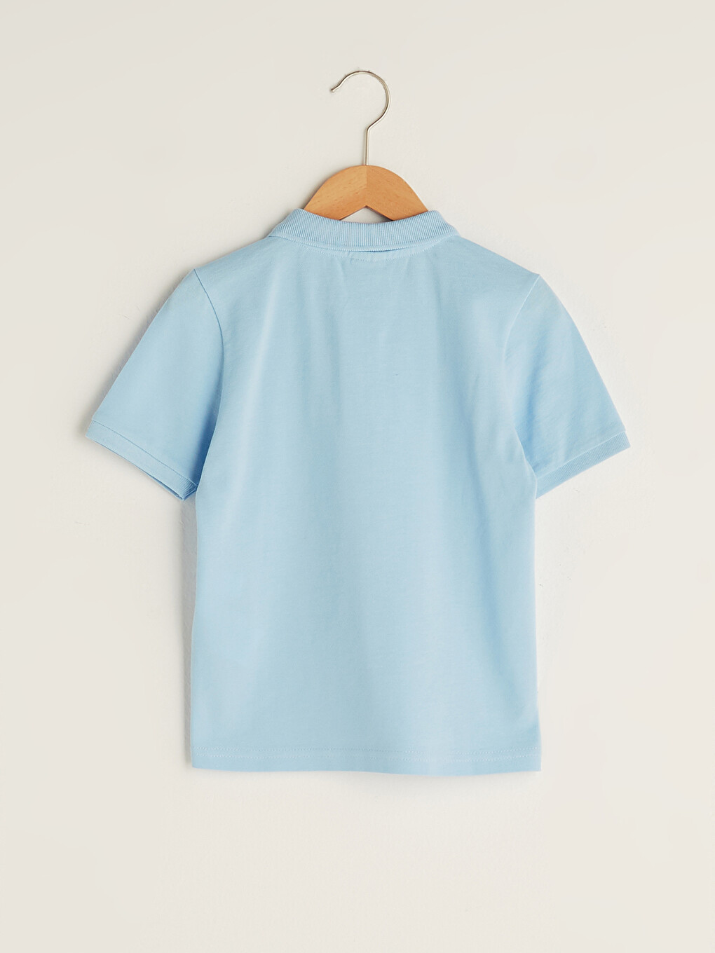 Polo Neck Basic Short Sleeve Boys' T-shirt-1