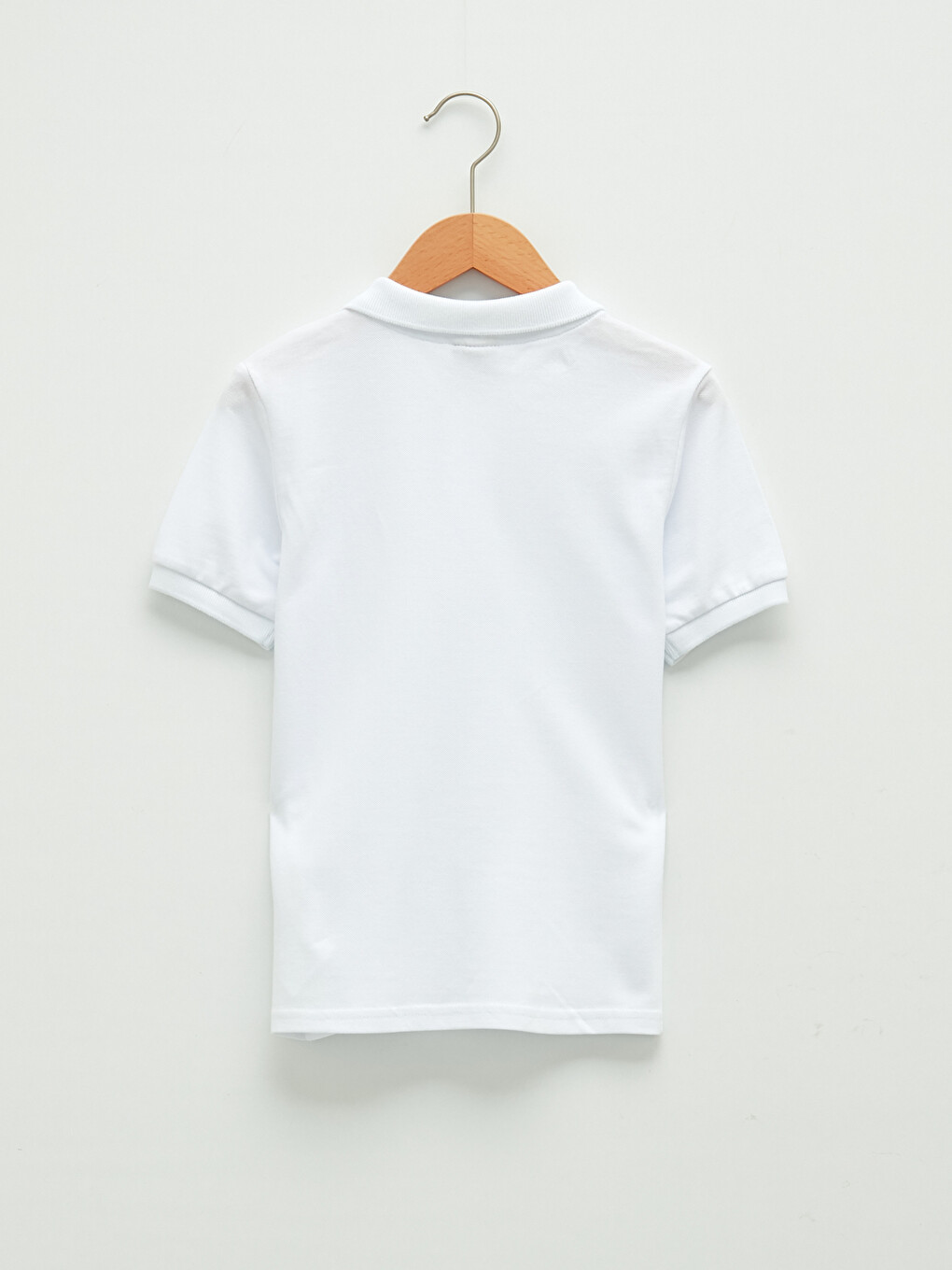 Polo Neck Basic Short Sleeve Boys' T-shirt-1