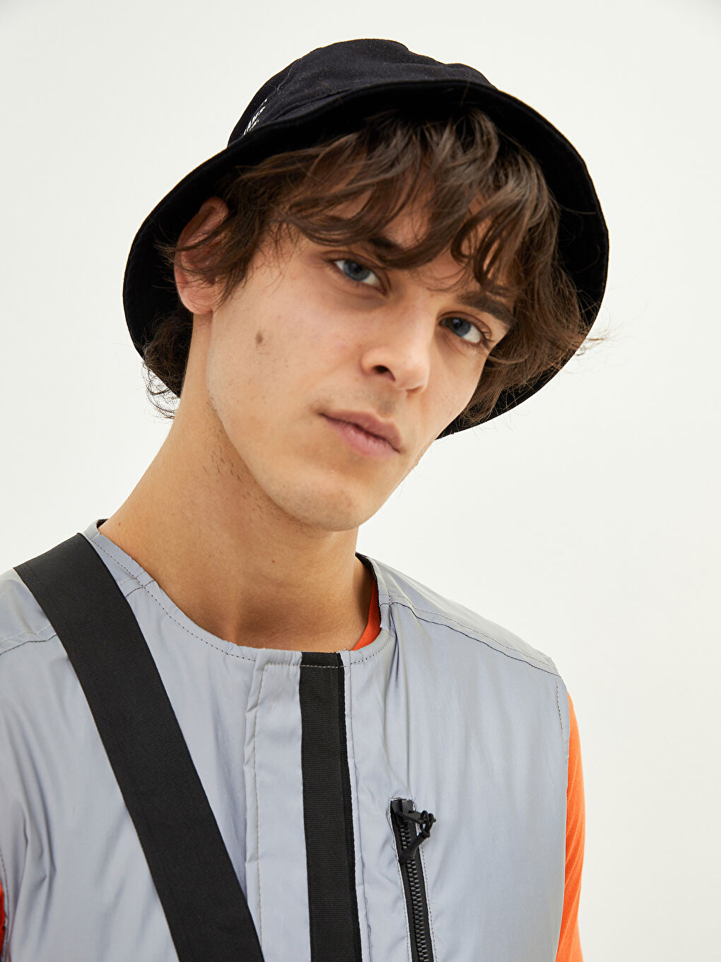 Vestă Pentru Bărbați Cu Guler De Ciclism Confortabilă și Geantă Reflectorizantă-2