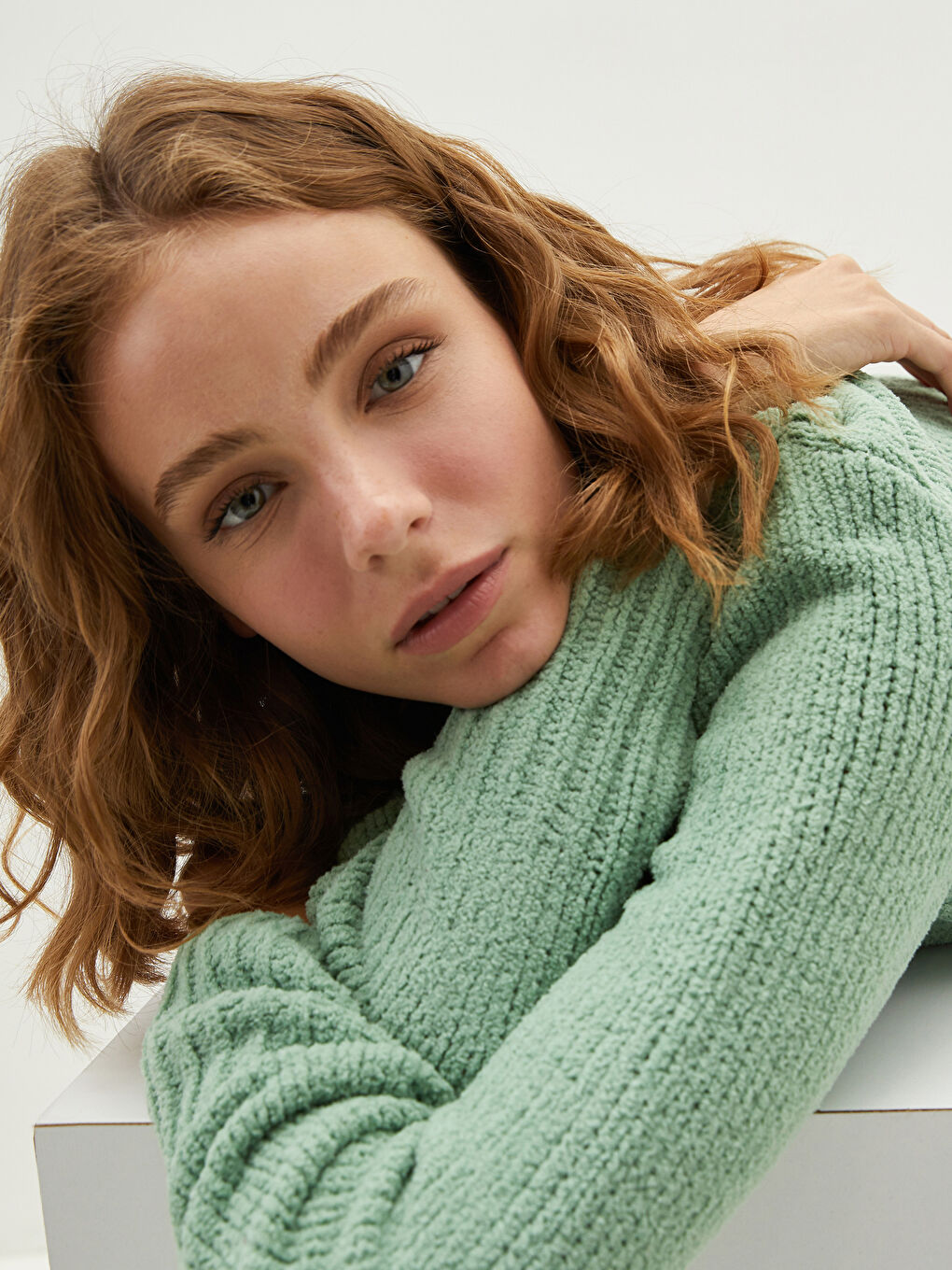 әйелдерге арналған трикотаж жемпір-4