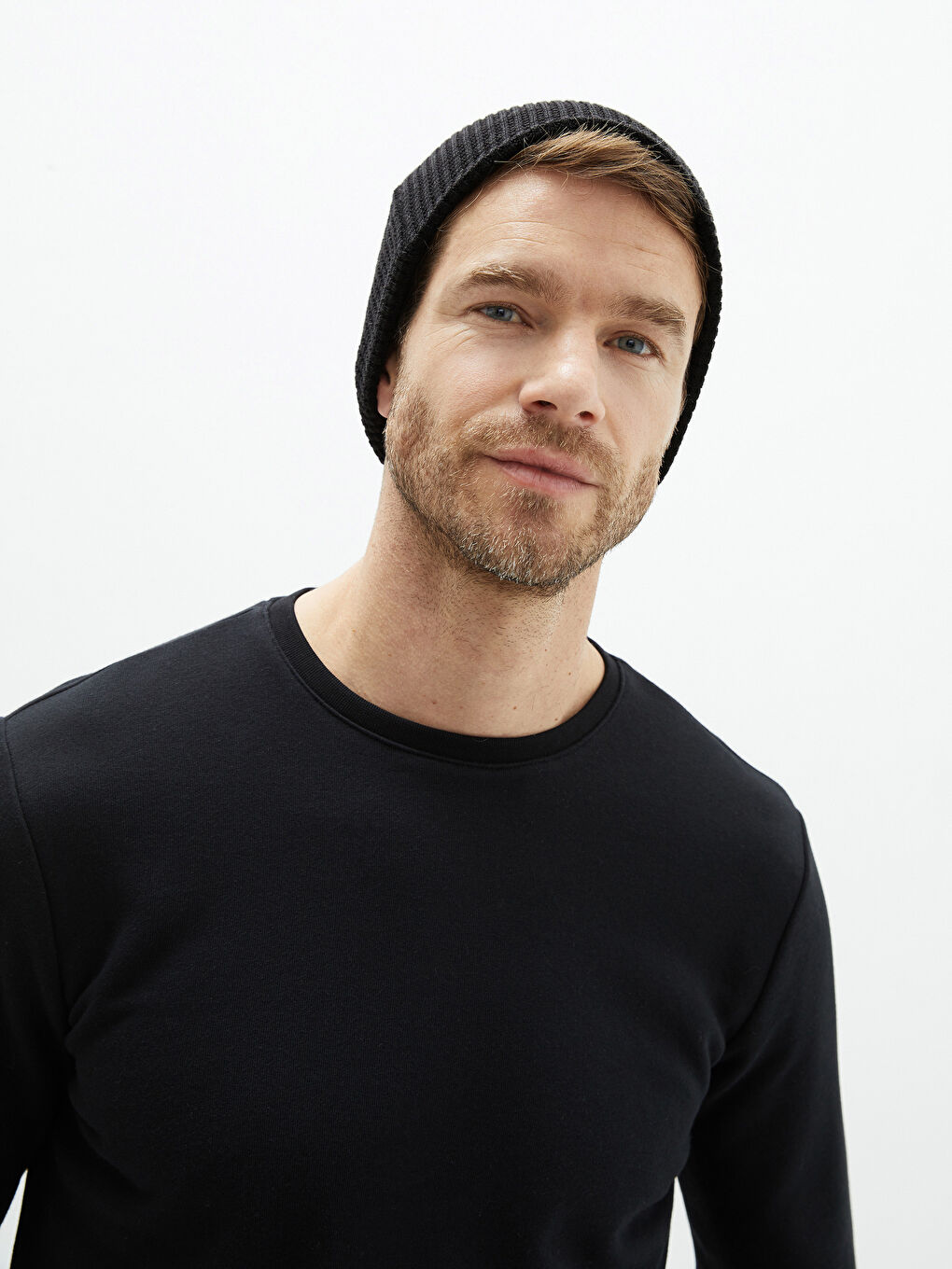 Siyah Triko Erkek Bere