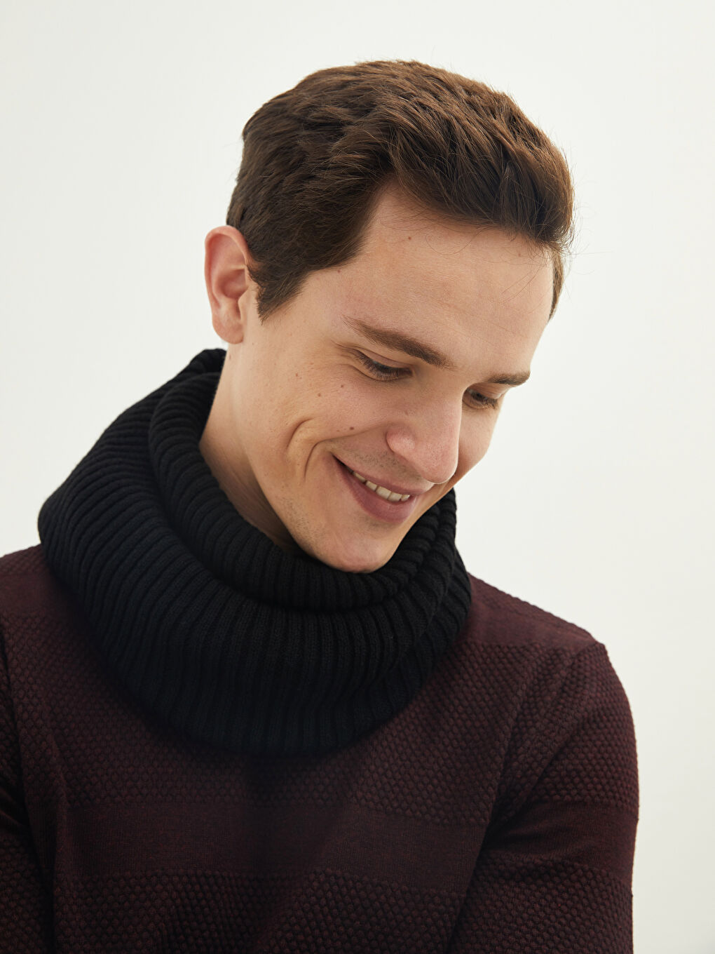 Чоловічий трикотажний снуд