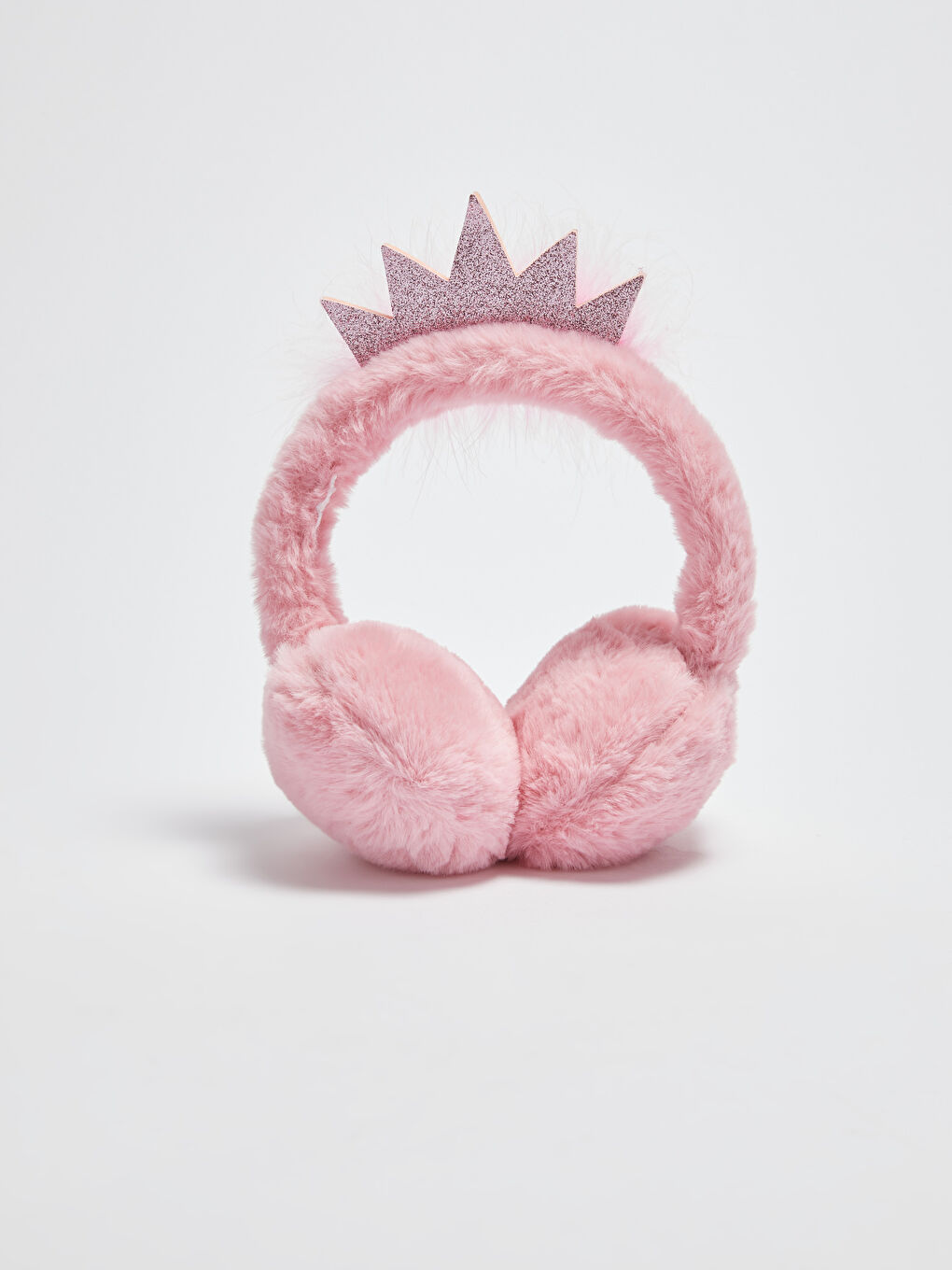 Girls' Crown Detailed Plush Headphones