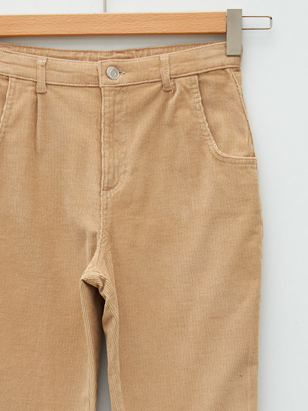 LCW Kids Basic Velvet Girl Trousers -W12292Z4-KNF