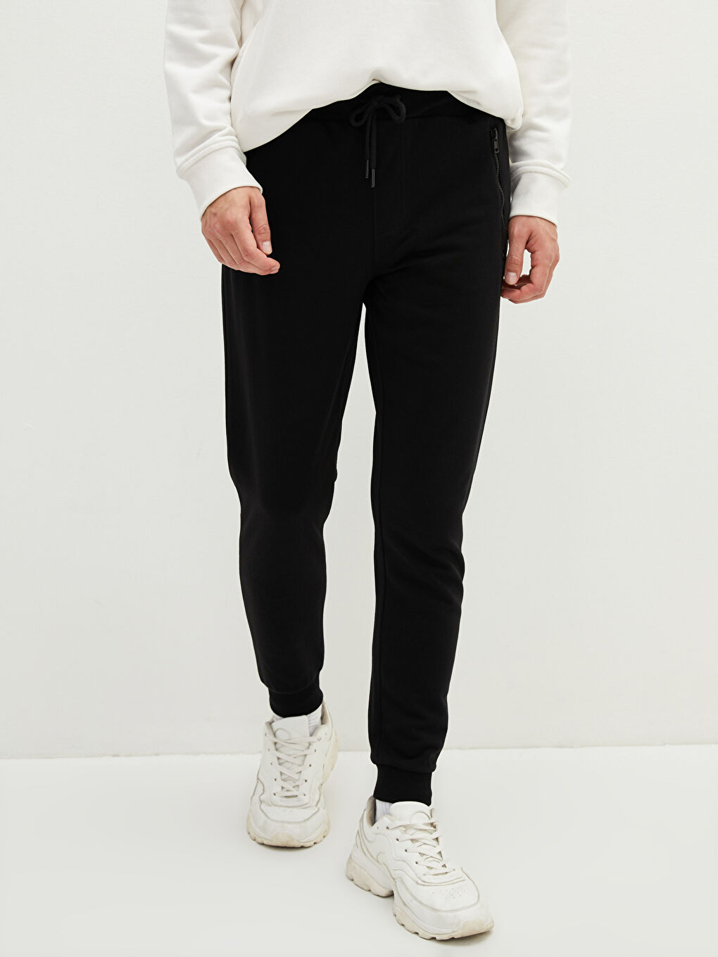Siyah Slim Fit Erkek Jogger Eşofman Altı-6