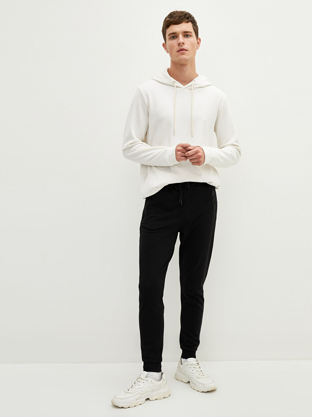 Siyah Slim Fit Erkek Jogger Eşofman Altı-2