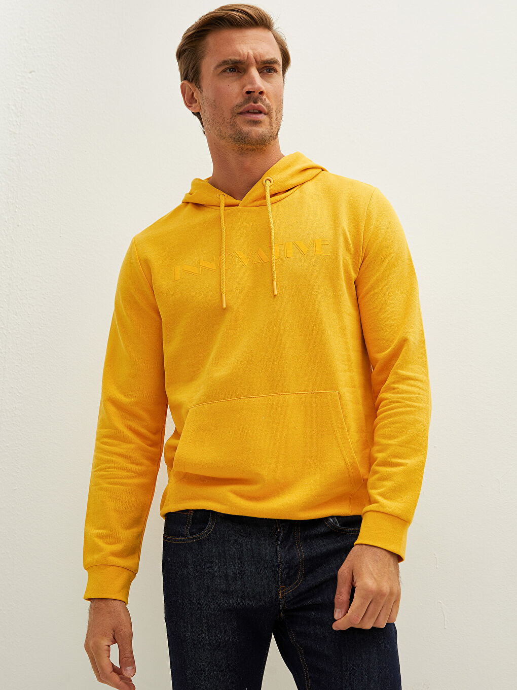 Long Sleeve Printed Men's Hoodie-1