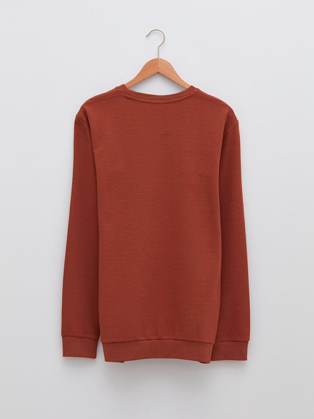 Світшот з круглим вирізом горловини, довгим рукавом і принтом для чоловіків-6