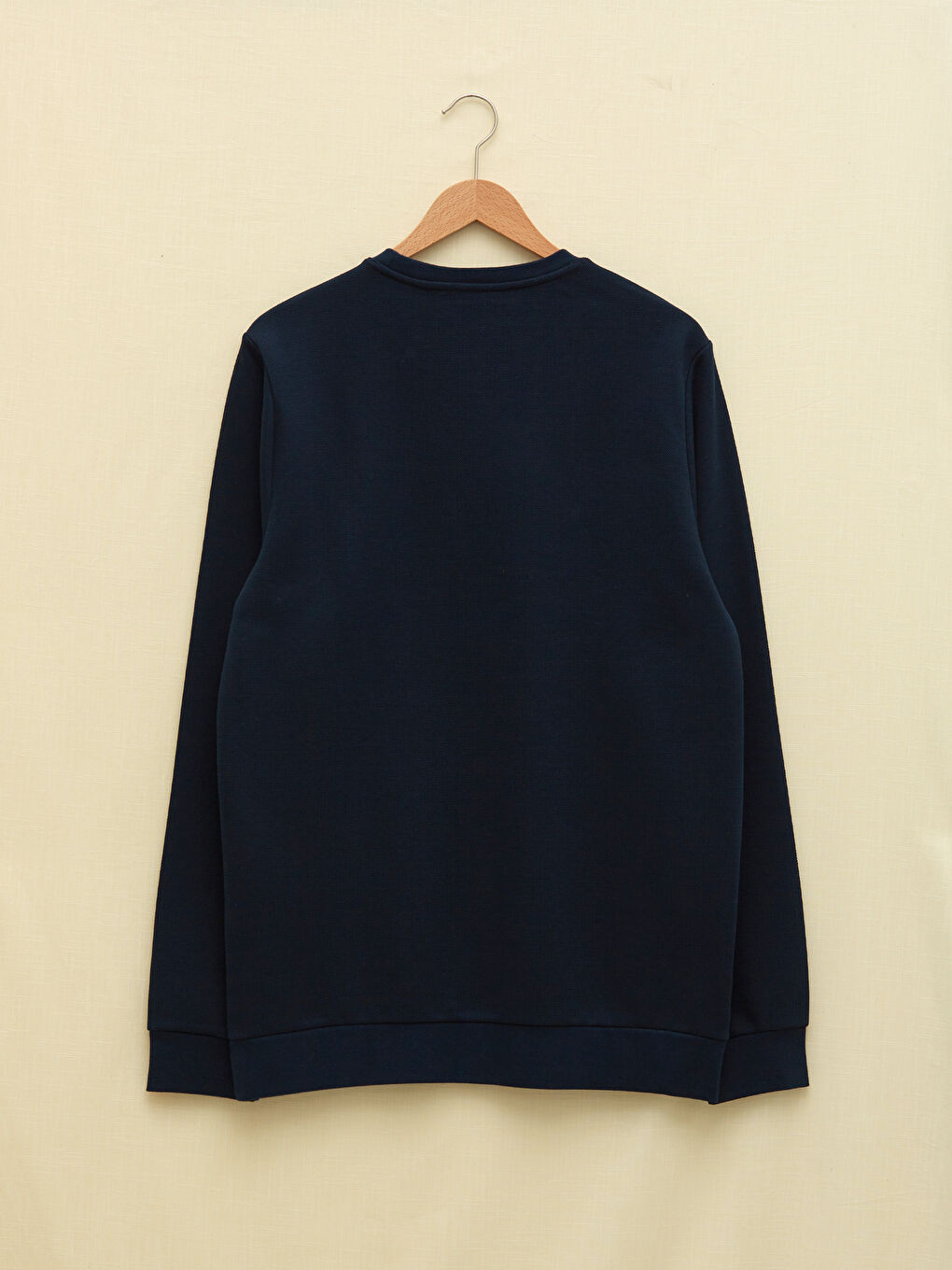 Lacivert Bisiklet Yaka Uzun Kollu İstanbul Baskılı Erkek Sweatshirt-6