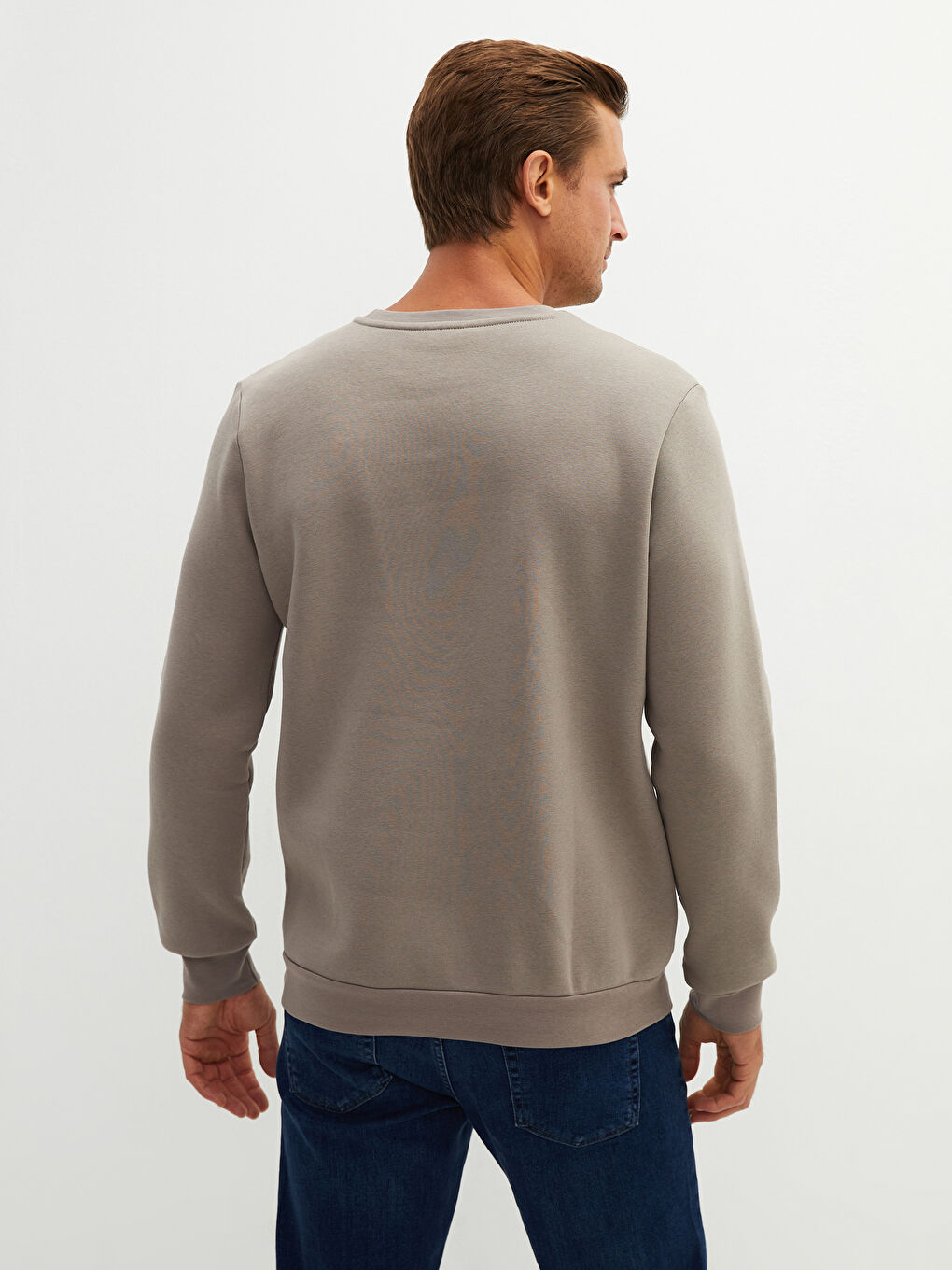 LCWAIKIKI Classic Crew Neck Long Sleeve Printed Men's Sweatshirt -W12321Z8-RR6