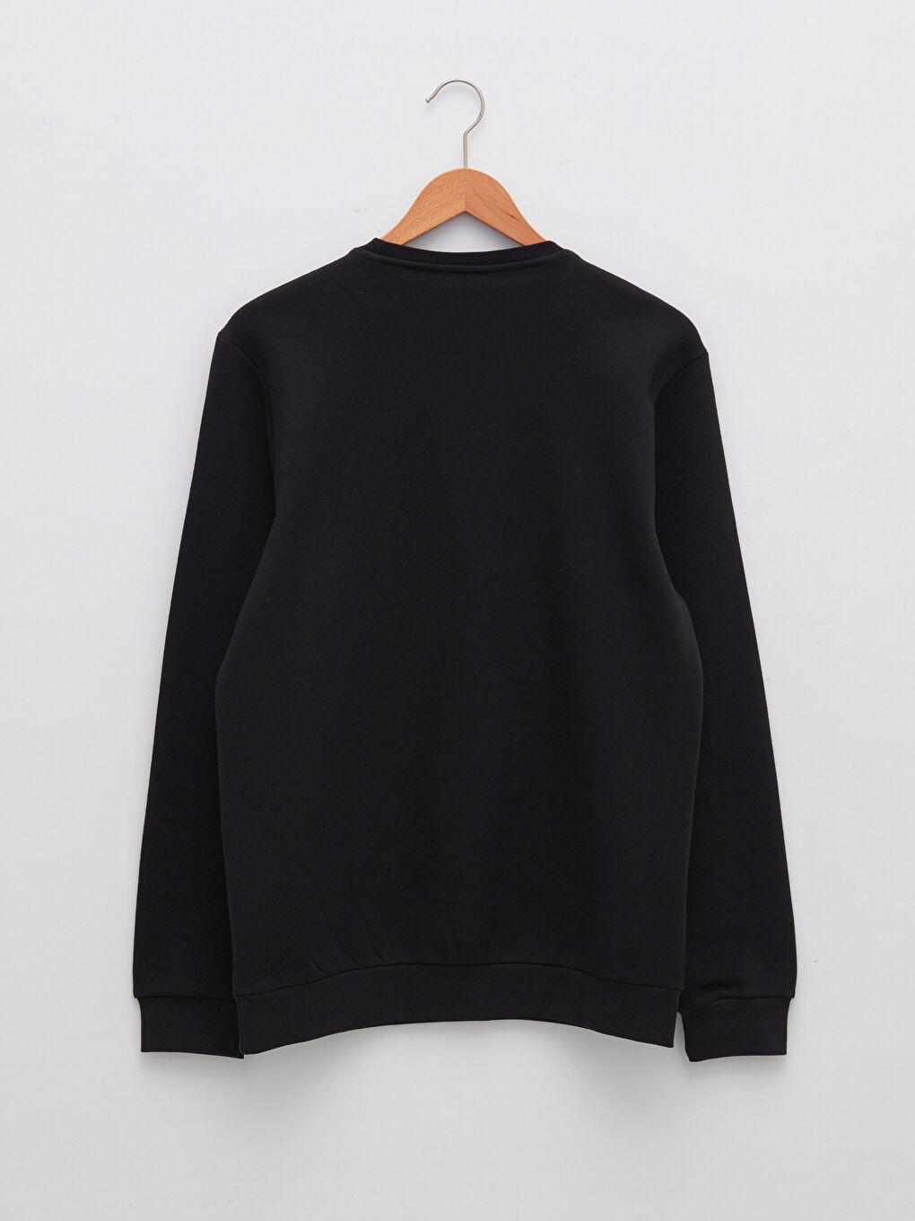 Bisiklet Yaka Uzun Kollu Baskılı Erkek Sweatshirt-6