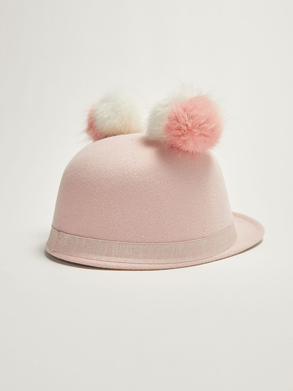 Қыздың помпонды кашемир кепкасы-1