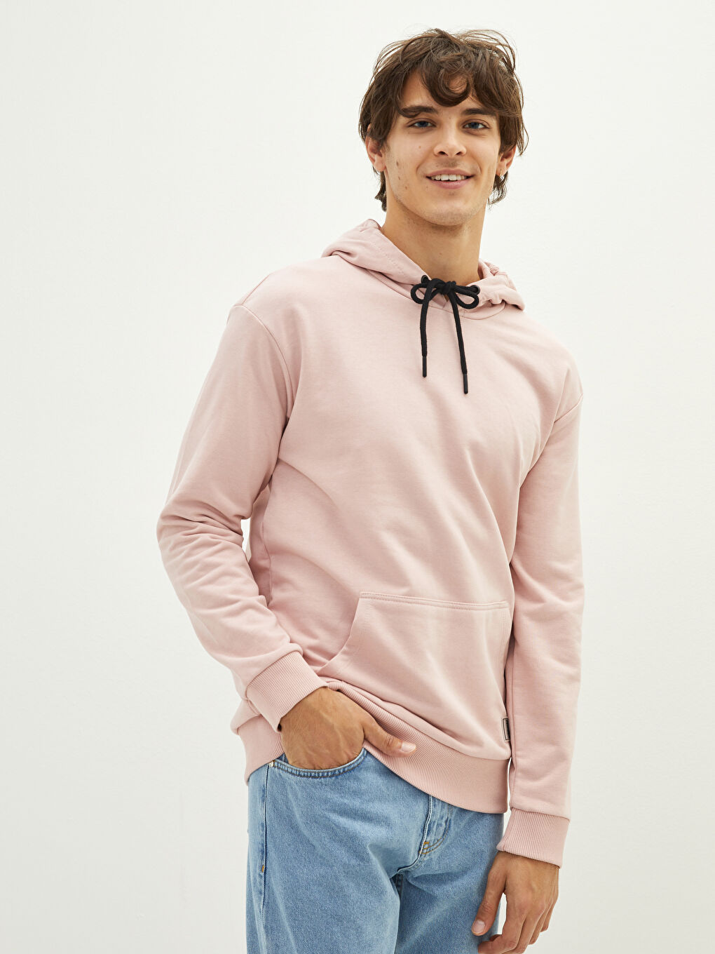 Ерлерге арналған қалың ұзын жең капюшонды худи-2