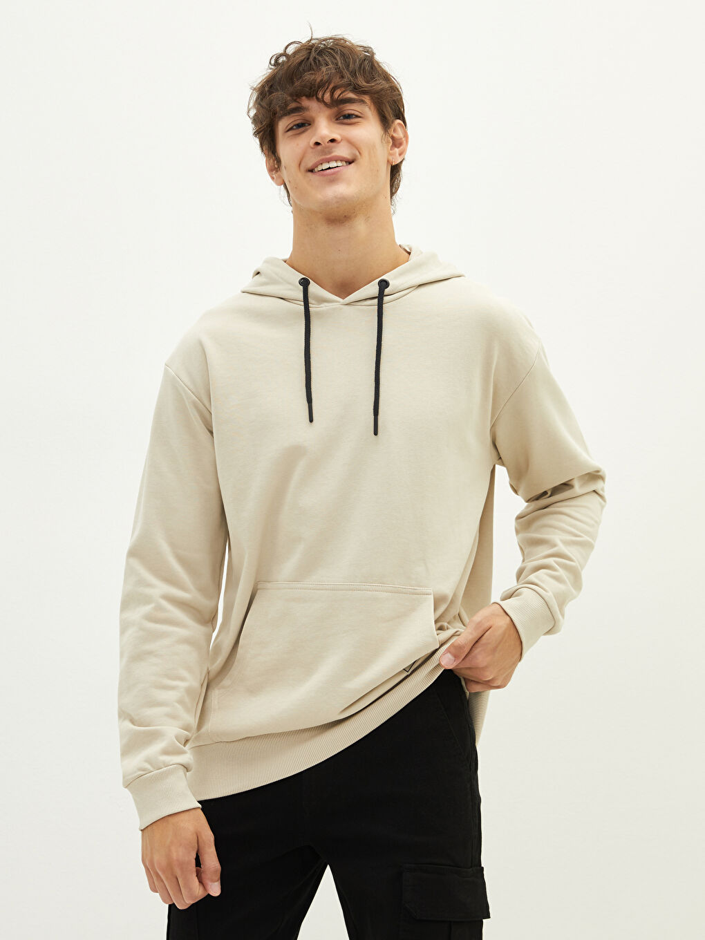 XSIDE Hooded Long Sleeve Thick Men's Hoodie -W12379Z8-G5V