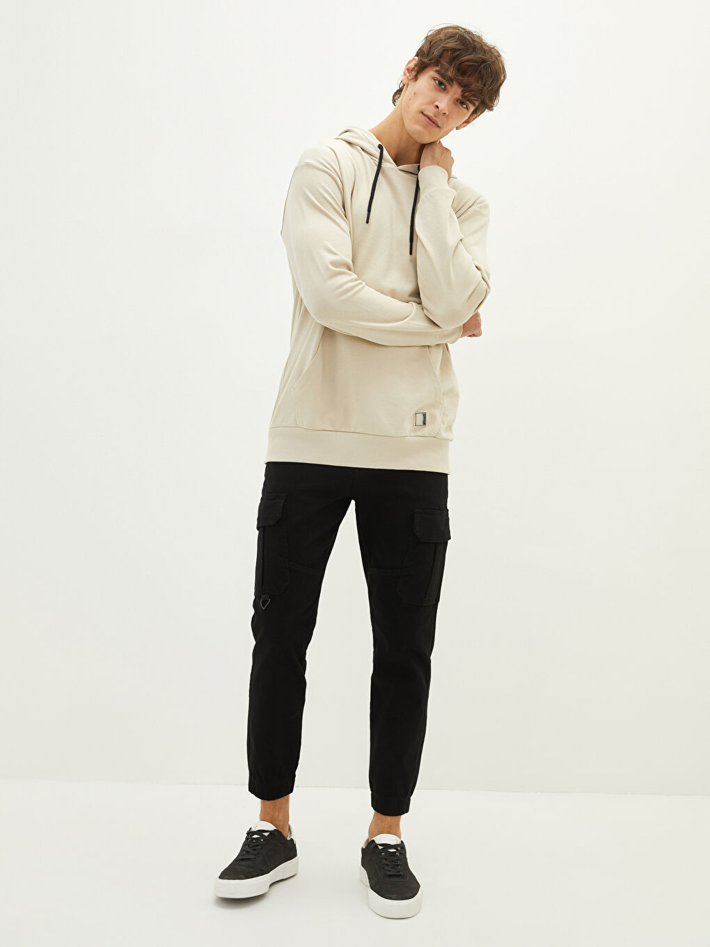 XSIDE Hooded Long Sleeve Thick Men's Hoodie -W12379Z8-G5V