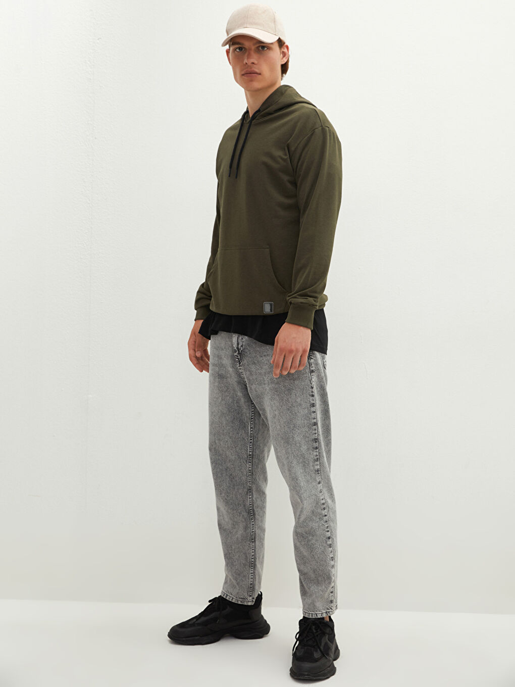 Hooded Long Sleeve Thick Men's Hoodie-5