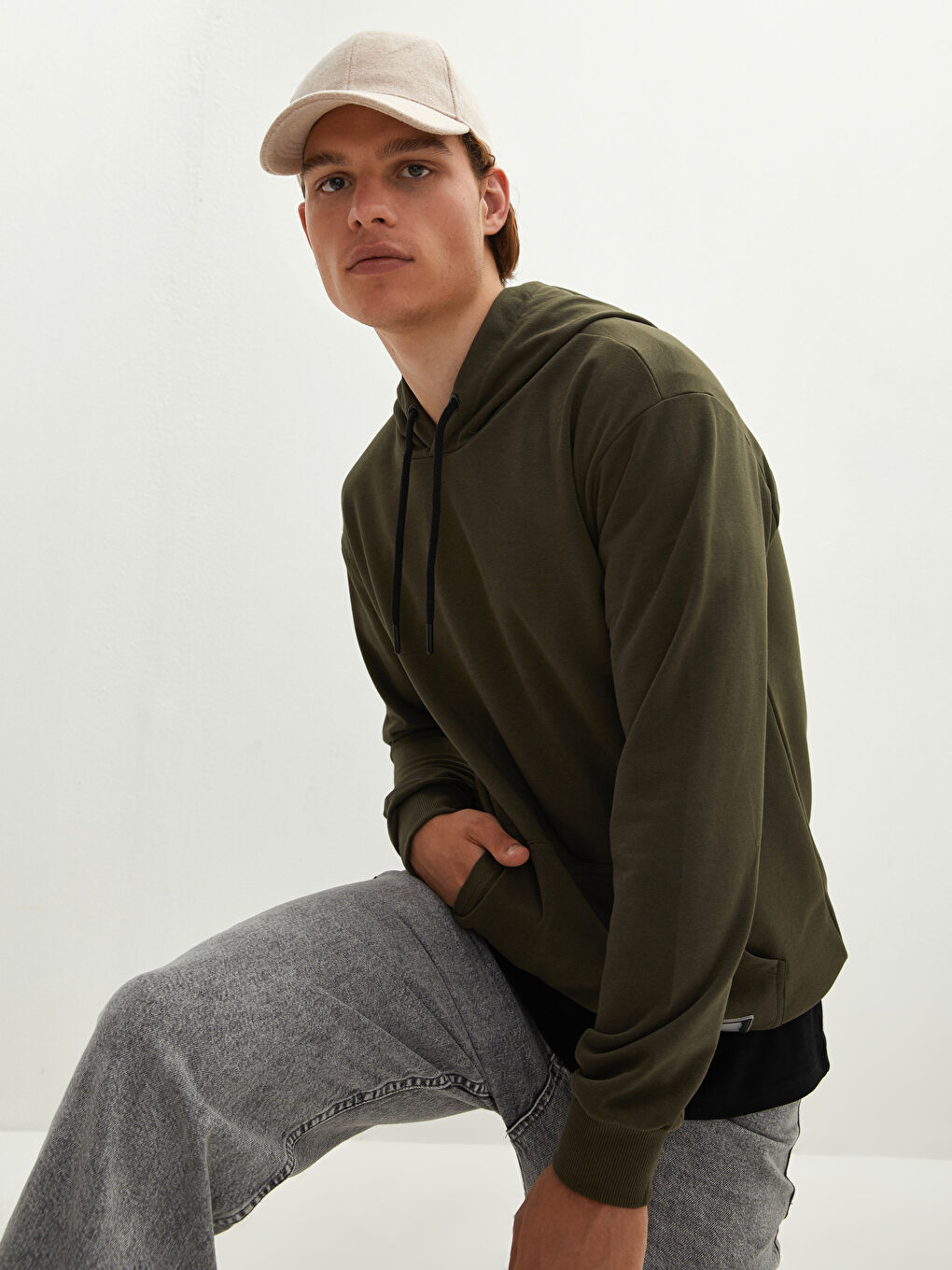 Hooded Long Sleeve Thick Men's Hoodie-1