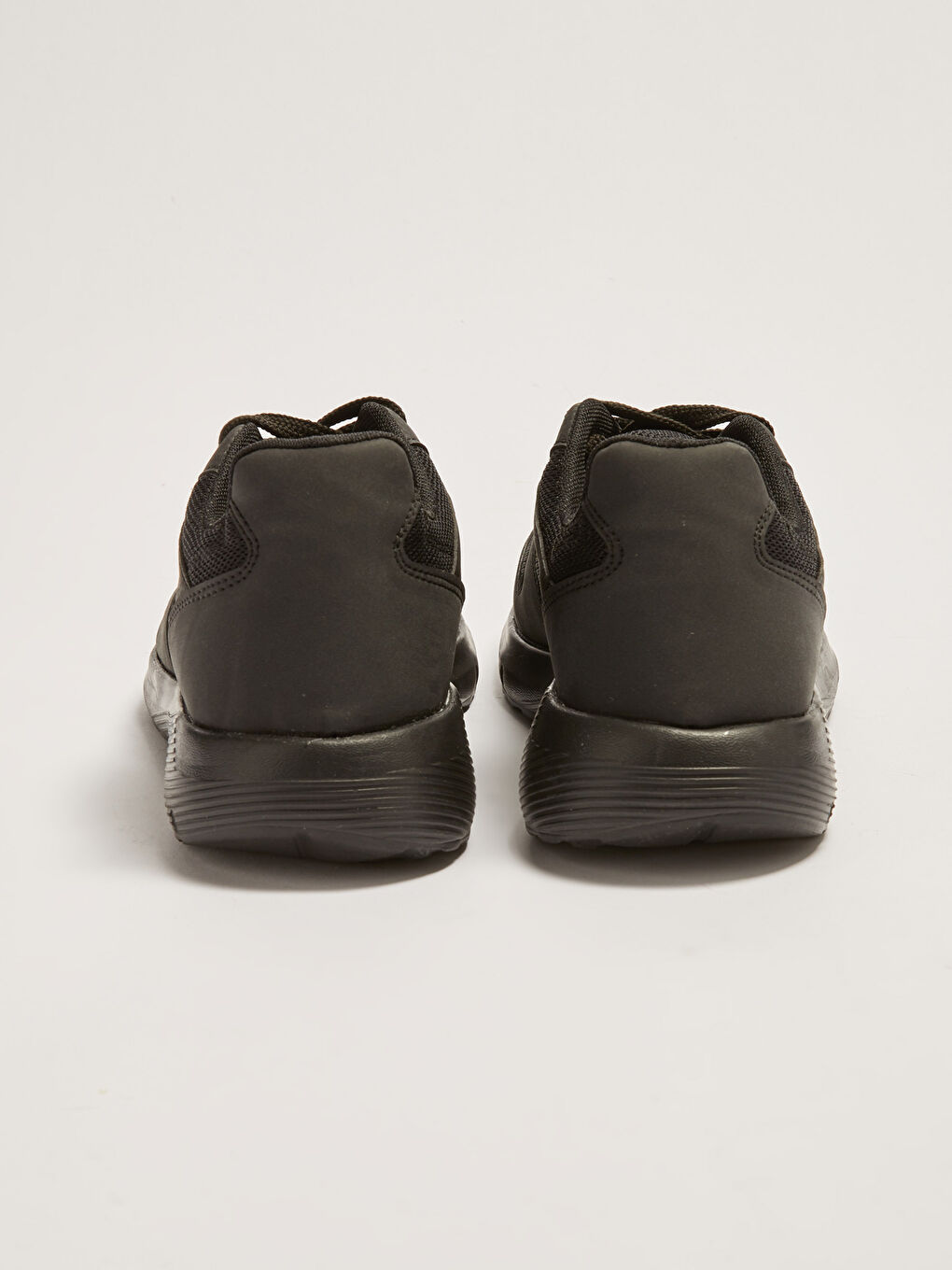 Siyah File Detaylı Bağcıklı Erkek Aktif Spor Ayakkabı-4