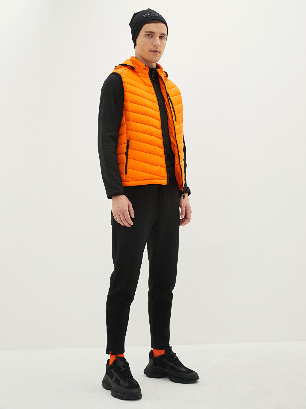 Gilet à Capuche pour Hommes Coupe Standard-3
